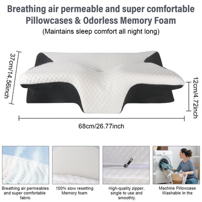 Almohada cervical ergonómica tipo mariposa